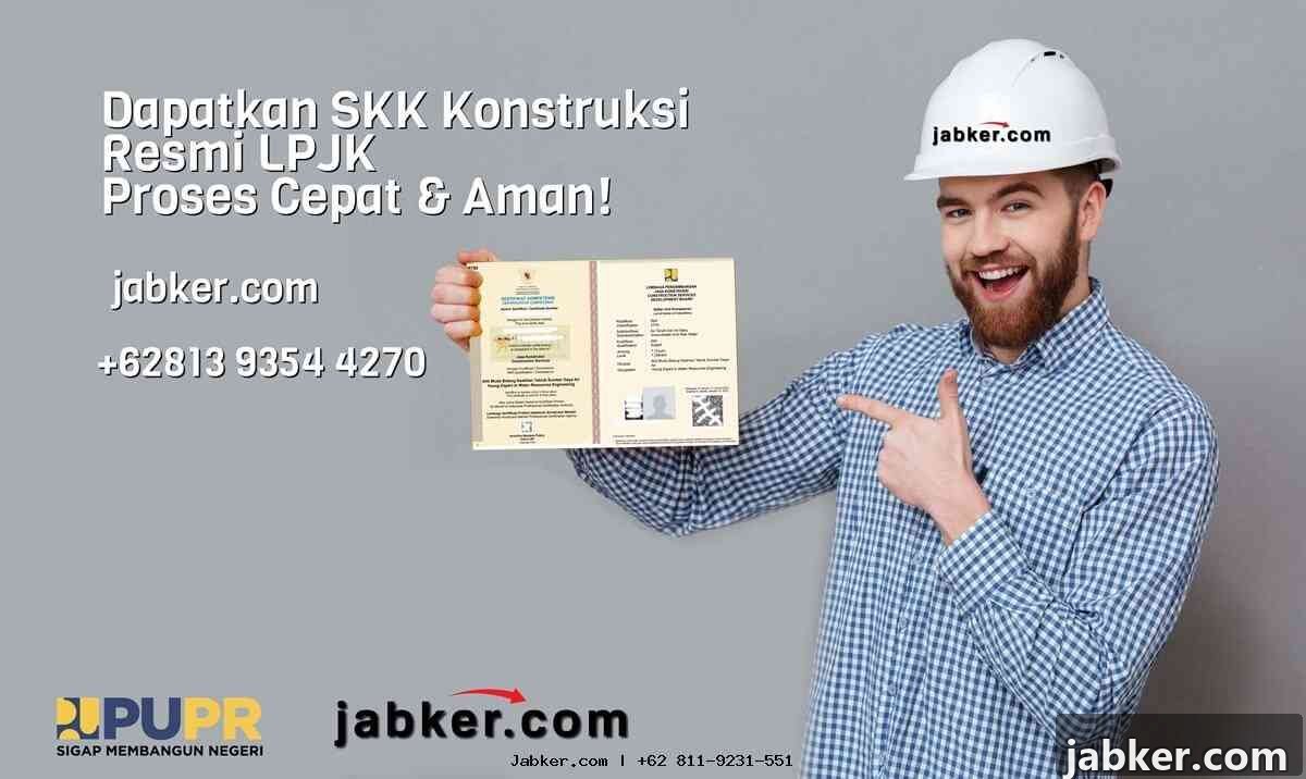 Contoh sertifikat SKK Konstruksi LPJK: Ahli Rekayasa Konstruksi Bangunan Gedung - jabker.com